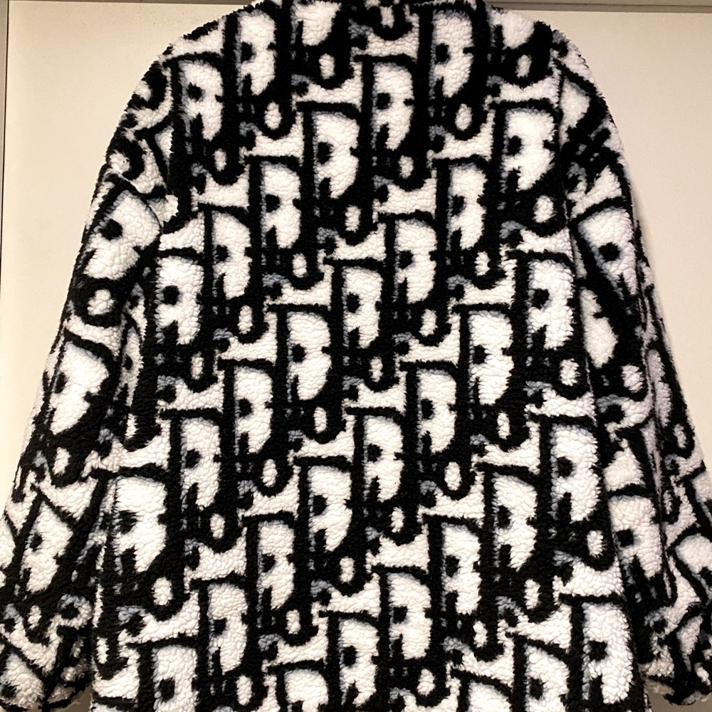 Dior Black & White Monogram Teddy Puffer Jacket